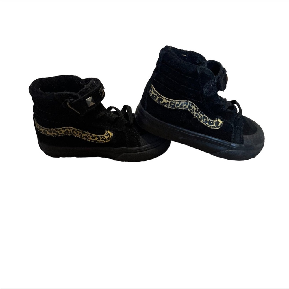 Vans sk8 hi black leopard